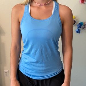 Blue swiftly tech lululemon tank size 8